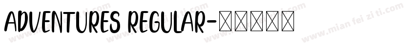 adventures regular字体转换